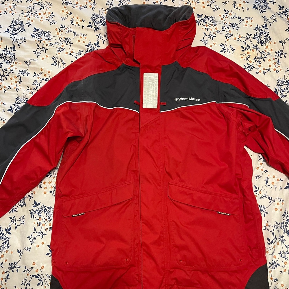West Marine Red and Gray Jacket